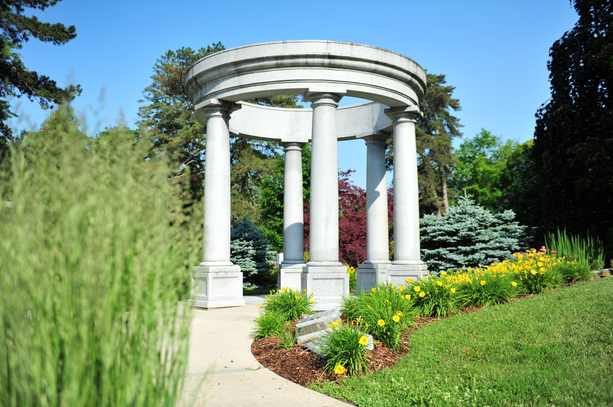 Woodlawn Memorial Park's Royal Belvedere cremation garden.