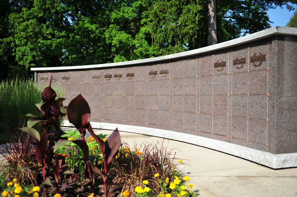 Cremation niches at Woodlawn Memorial Park